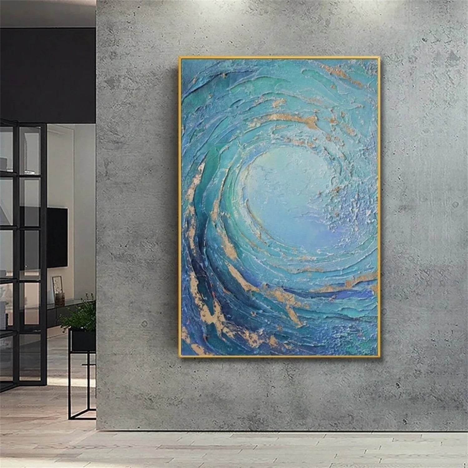 Ocean Textured Painting Canvas #OP010