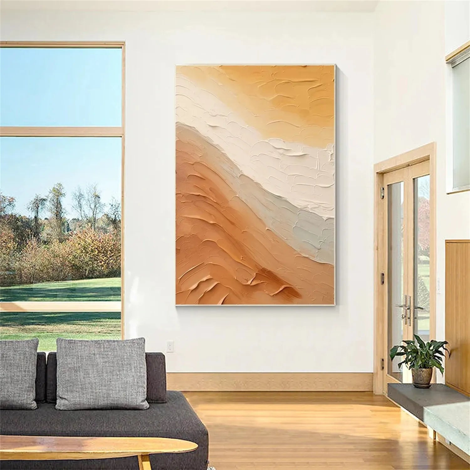 Minimalist Textured Painting Canvas #MT015