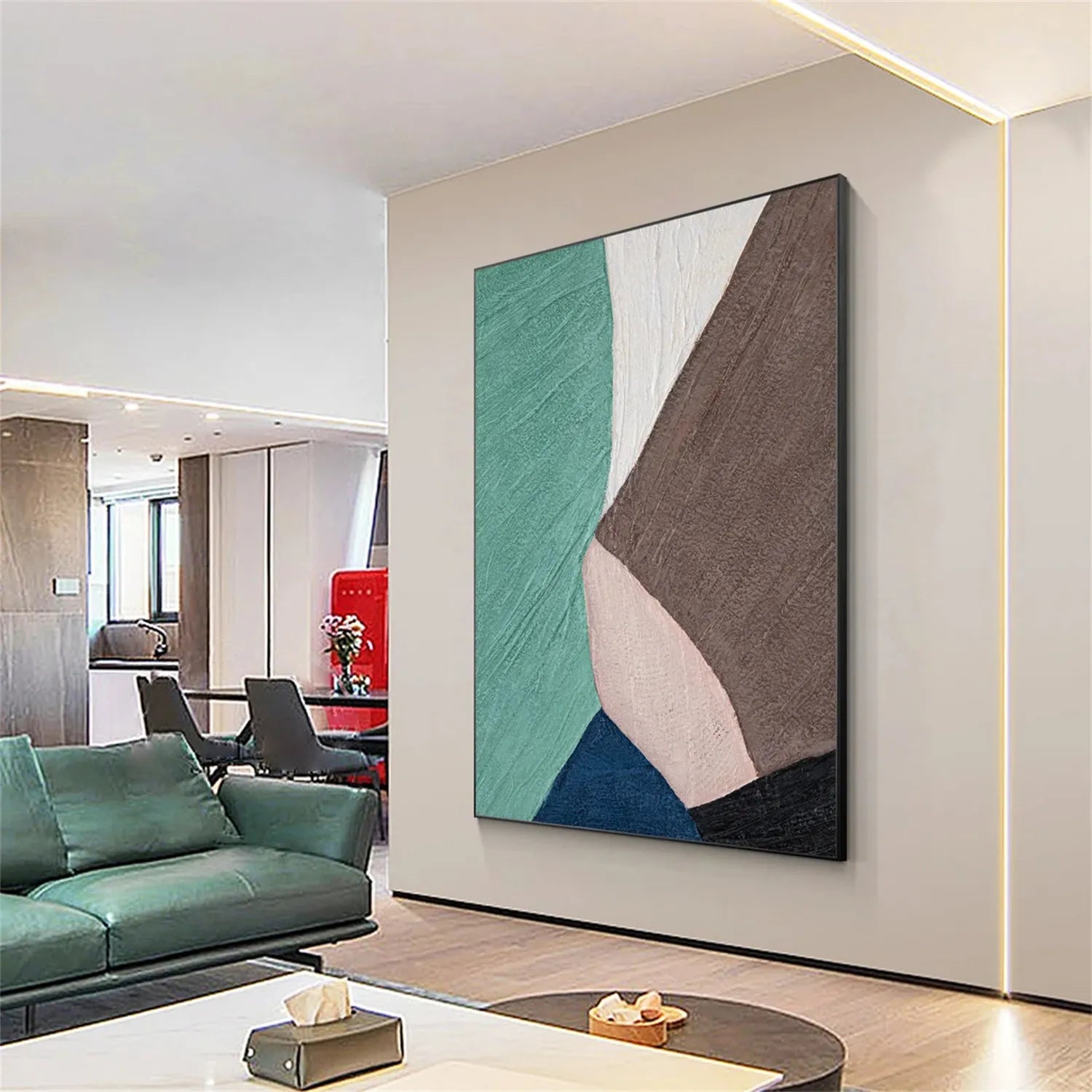 Colorful Minimalist Textured Painting Canvas #MT022