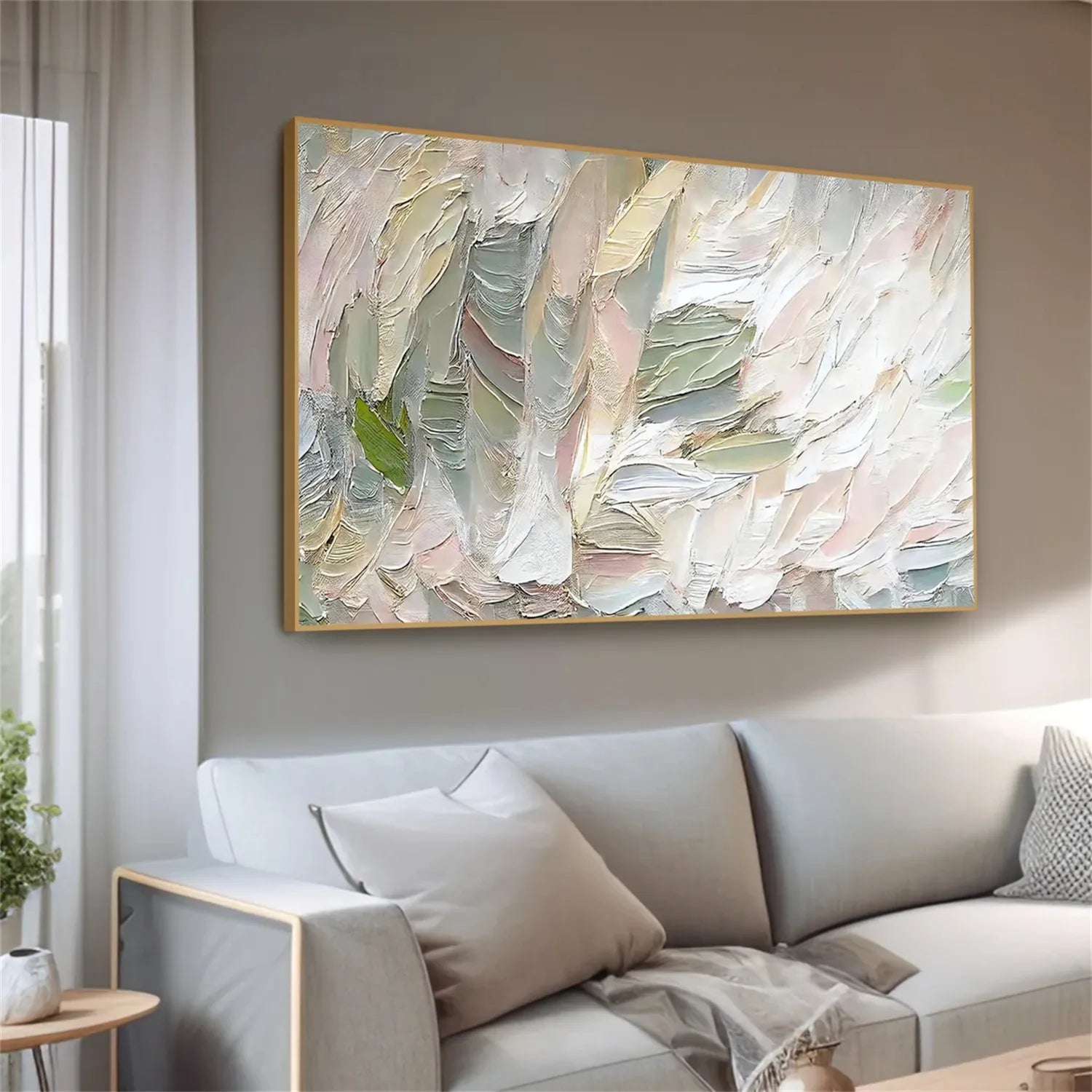 Abstract Textured Painting Canvas #AT044