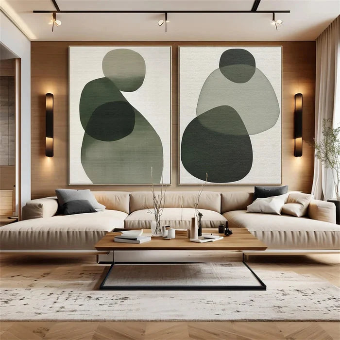 Abstract Painting Canvas Set of 2 #AP136