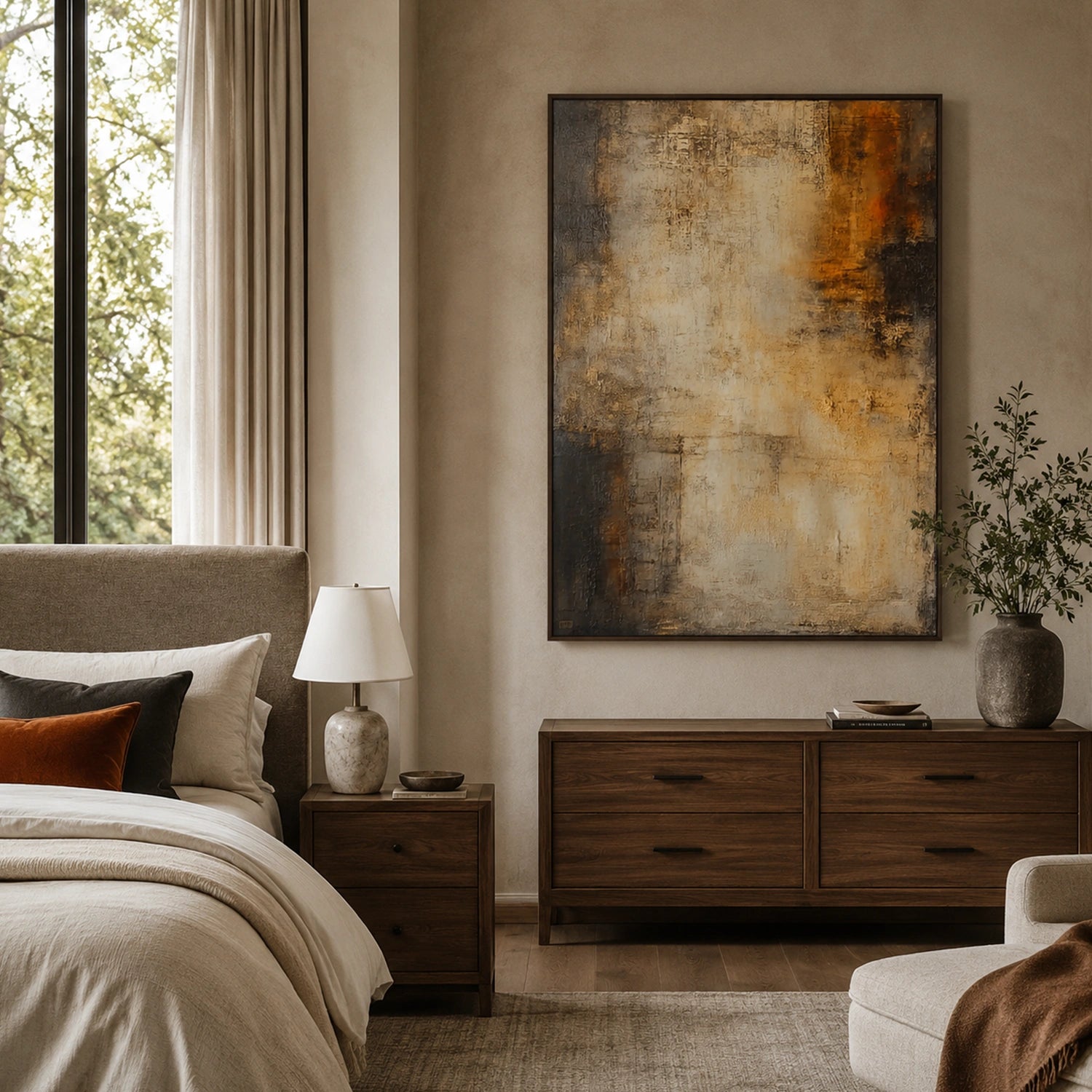 Wabi Sabi Textured Canvas Art #WS137
