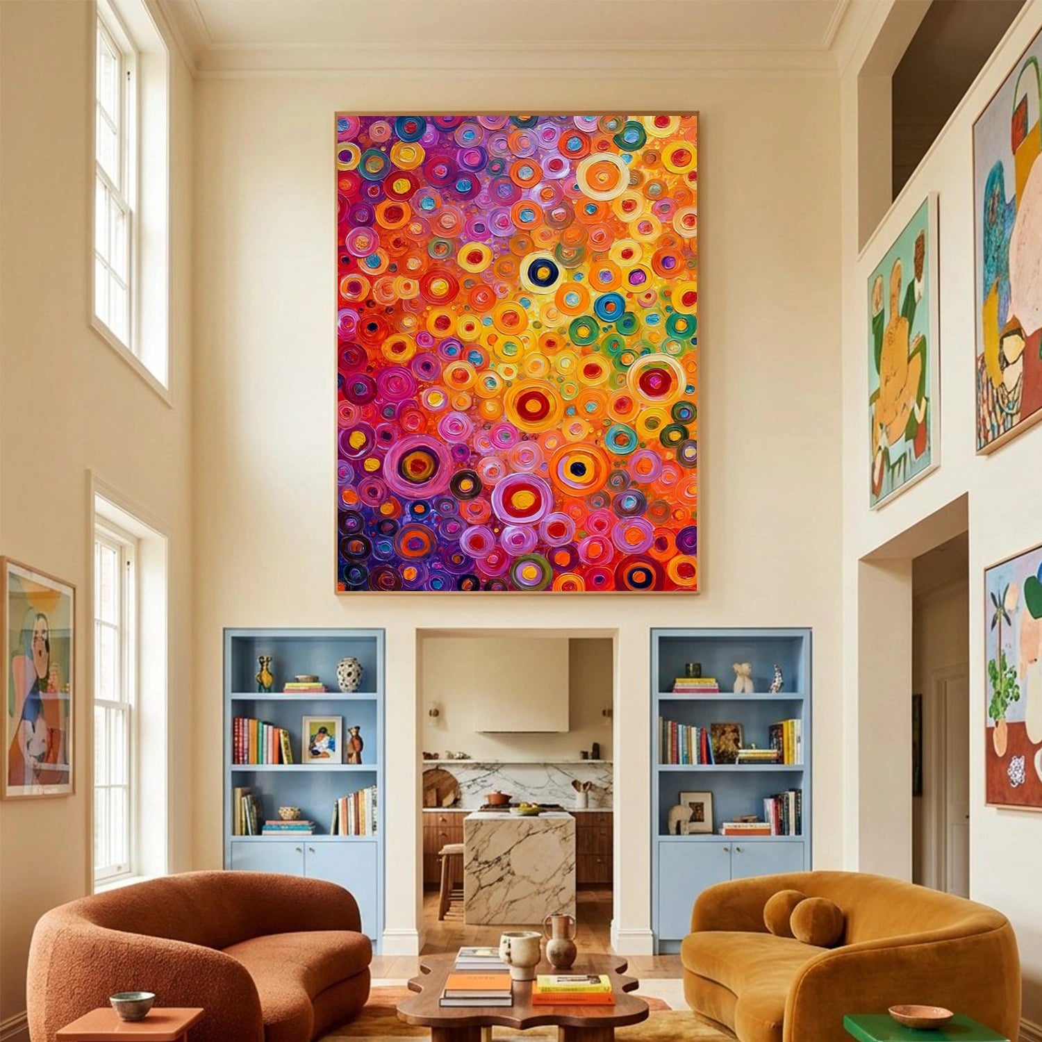 Colorful Abstract Canvas Wall Art #AP366