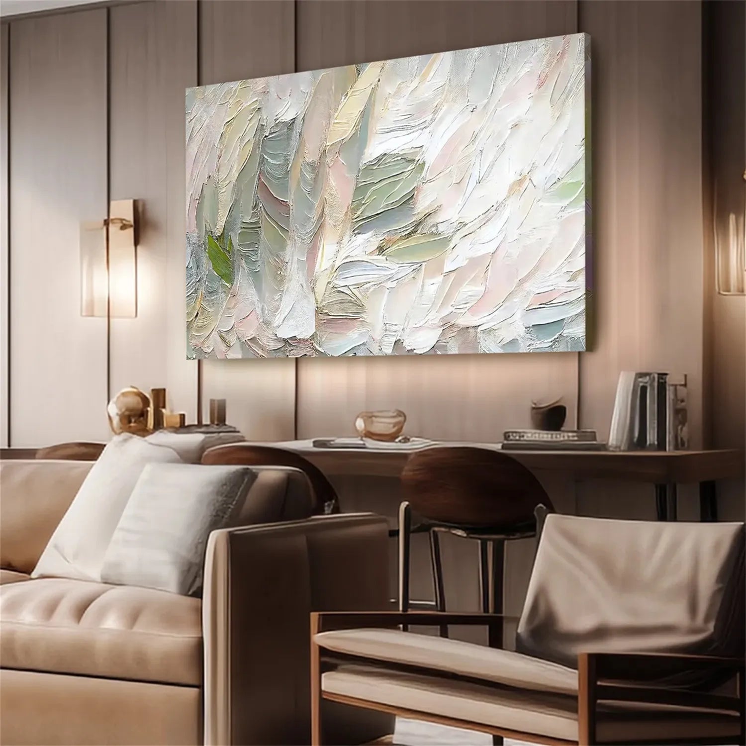 Abstract Textured Painting Canvas #AT044