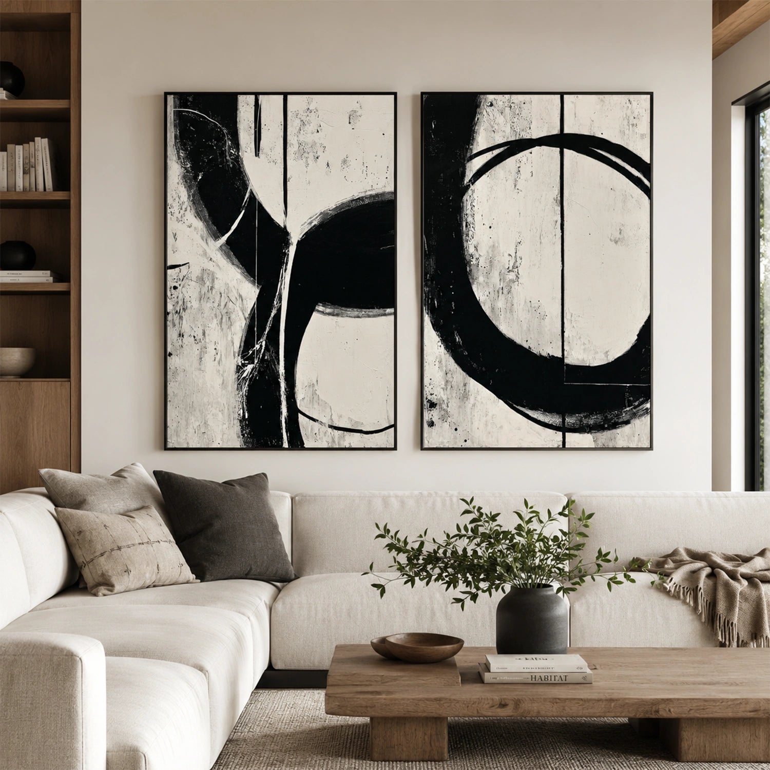 Wabi Sabi Canvas Art Set of 2 #WS150