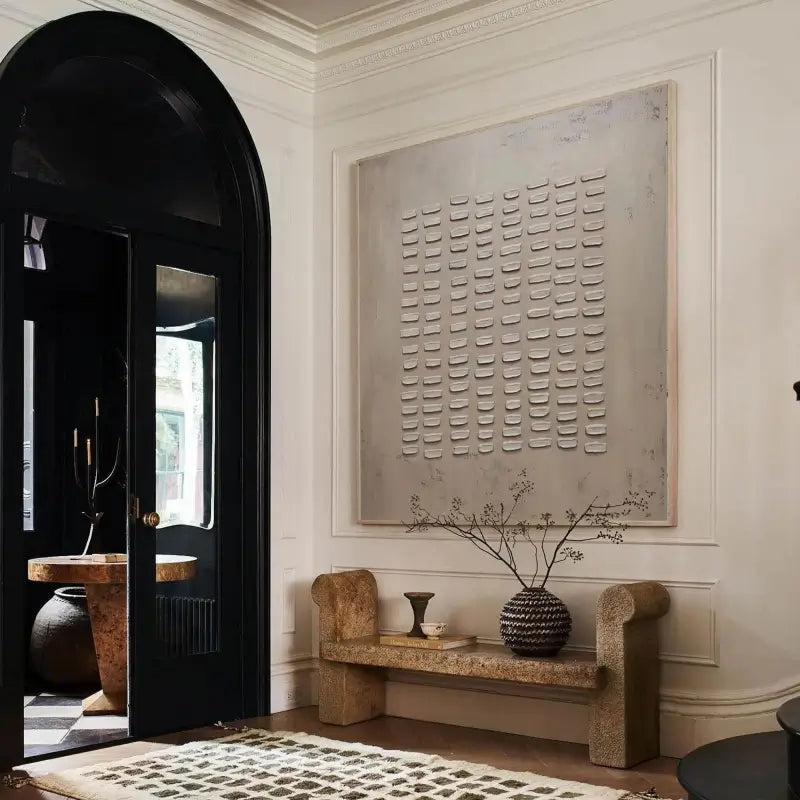 Beige Wabi Sabi Texture Canvas Art #WS007