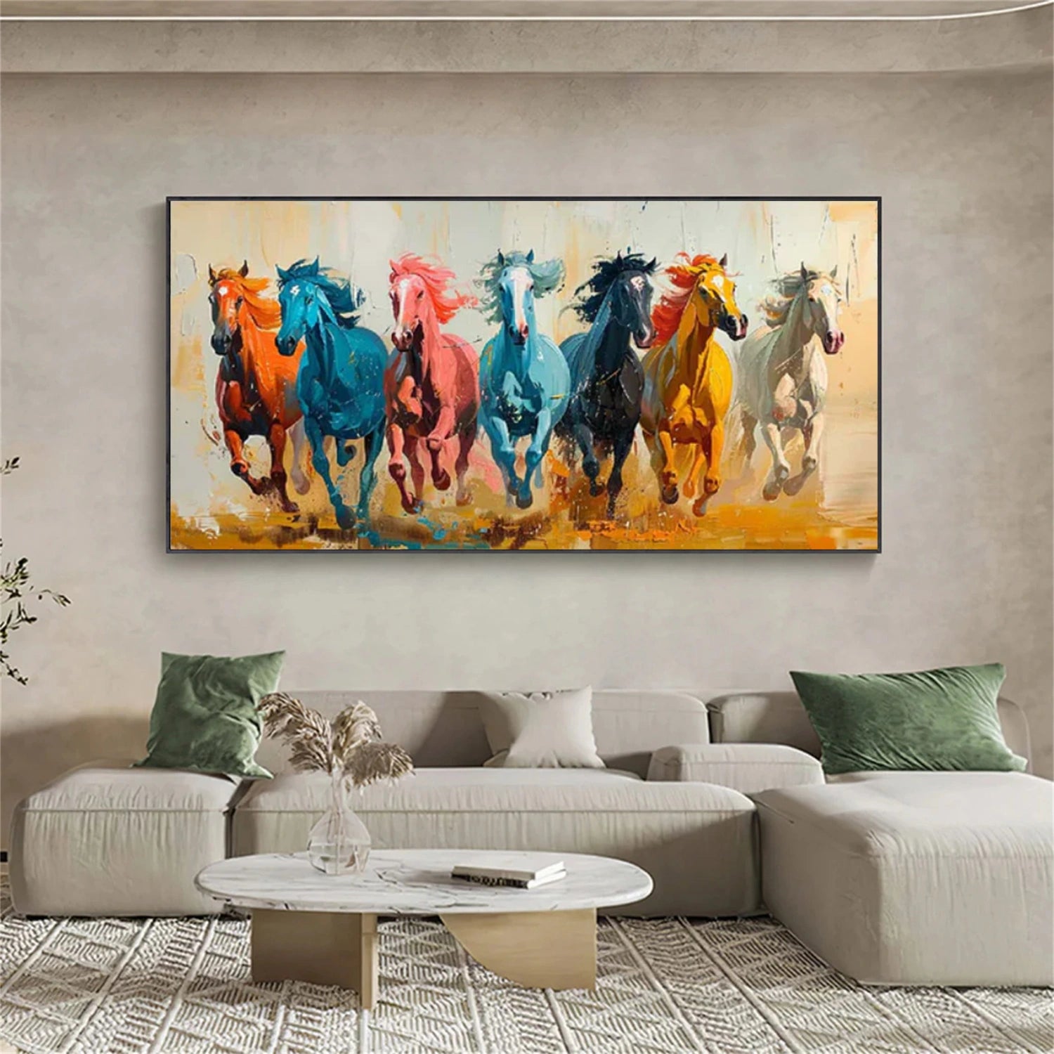 Abstract Animal Horse Wall Art #AC096
