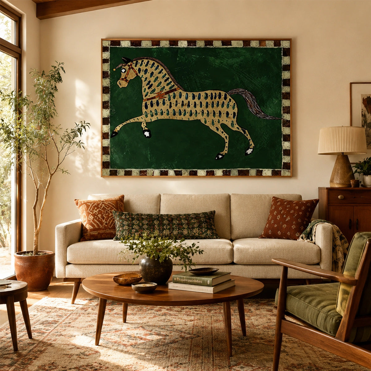 Abstract Animal Horse Wall Art #AC148