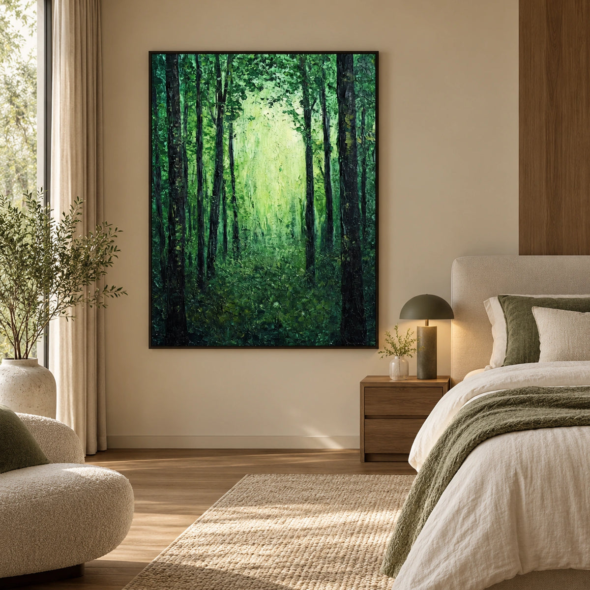 Tree Abstract Textured Wall Art #TP124