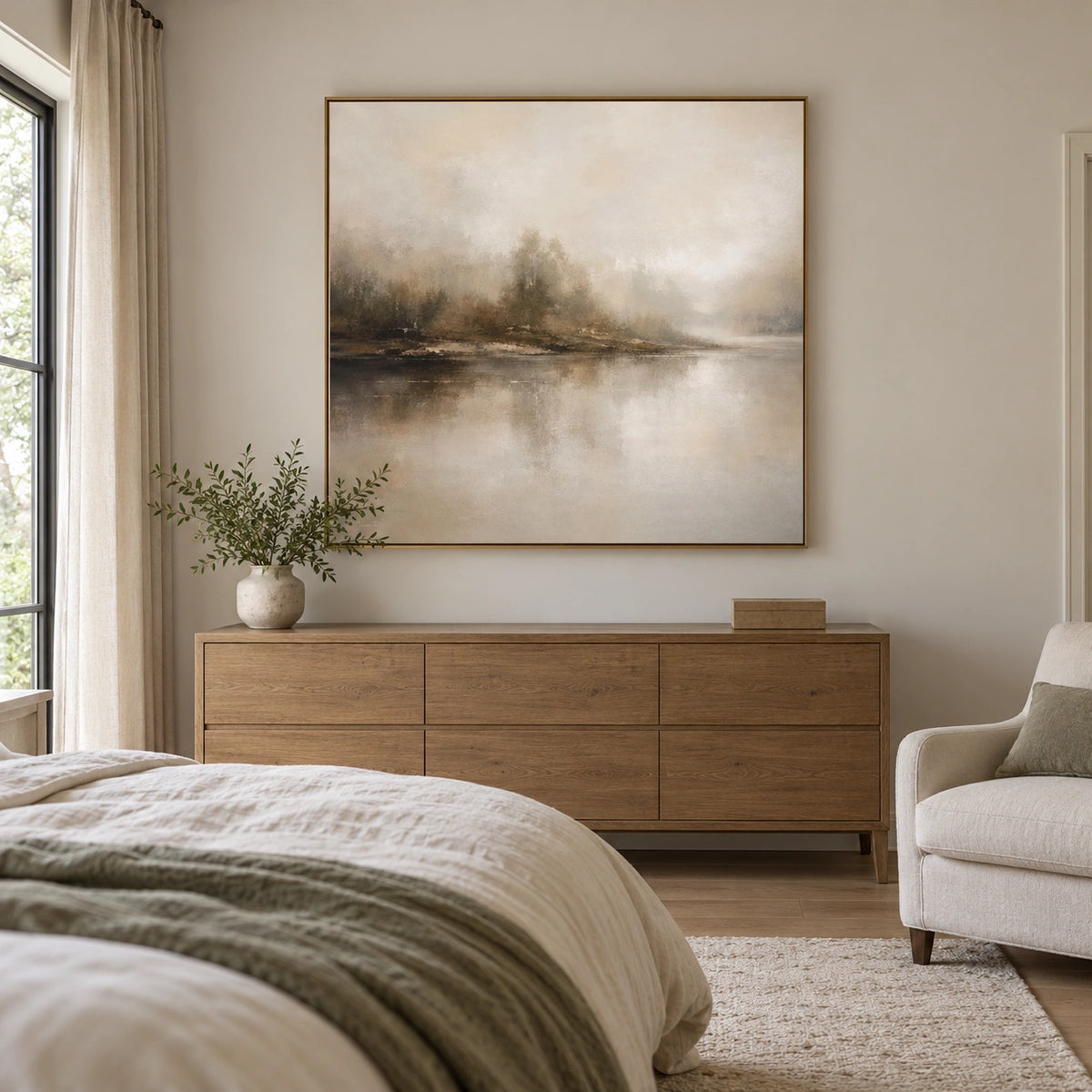 Ocean And Sky Abstract Wall Art #OS228