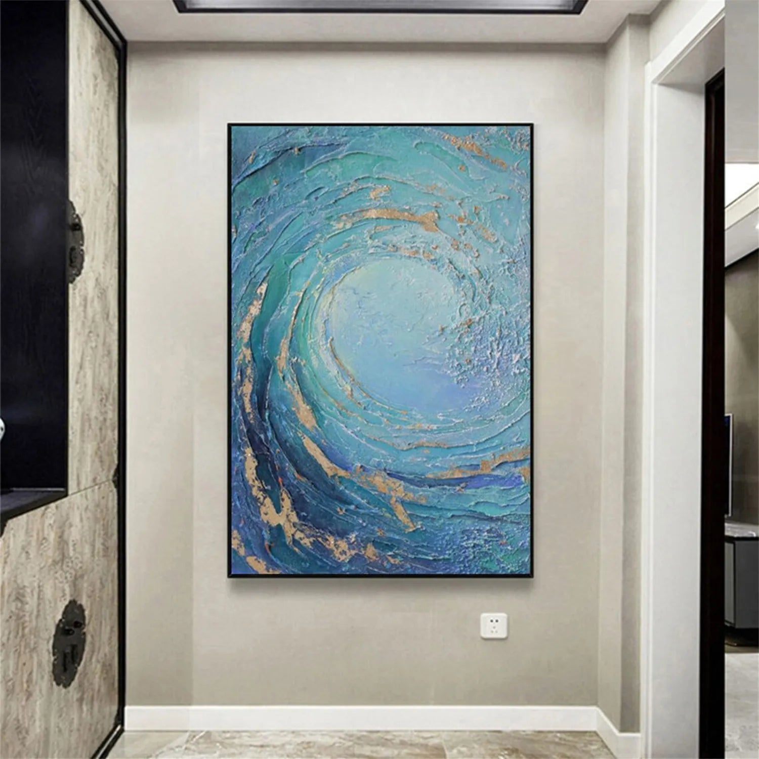 Ocean Textured Painting Canvas #OP010