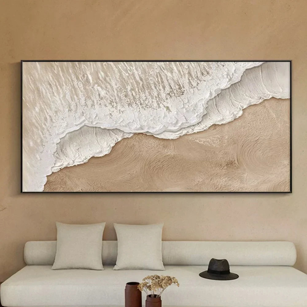 Ocean And Sky Textured Painting Canvas #OS021