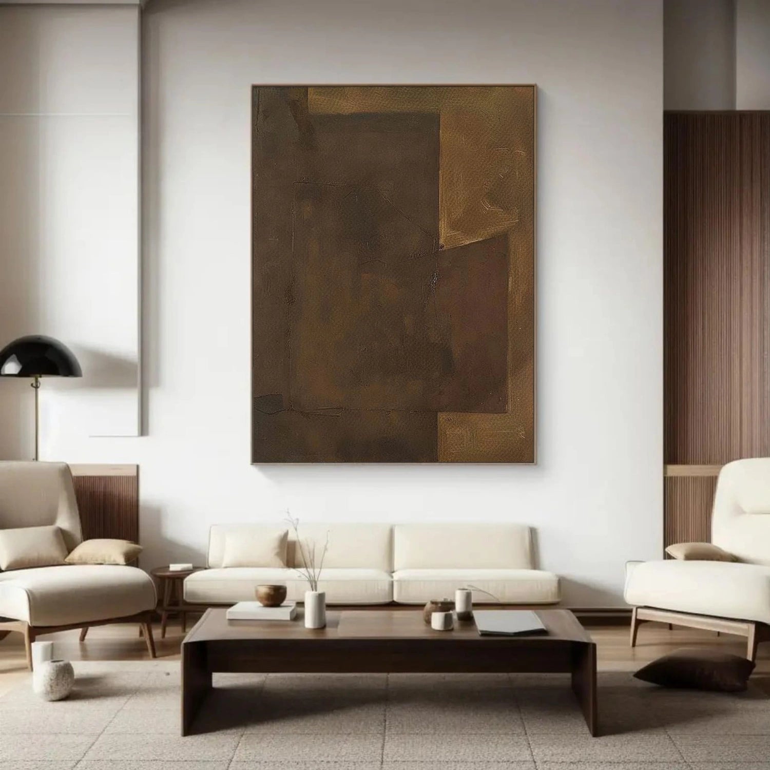 Brown Wabi Sabi Canvas Art #WS118