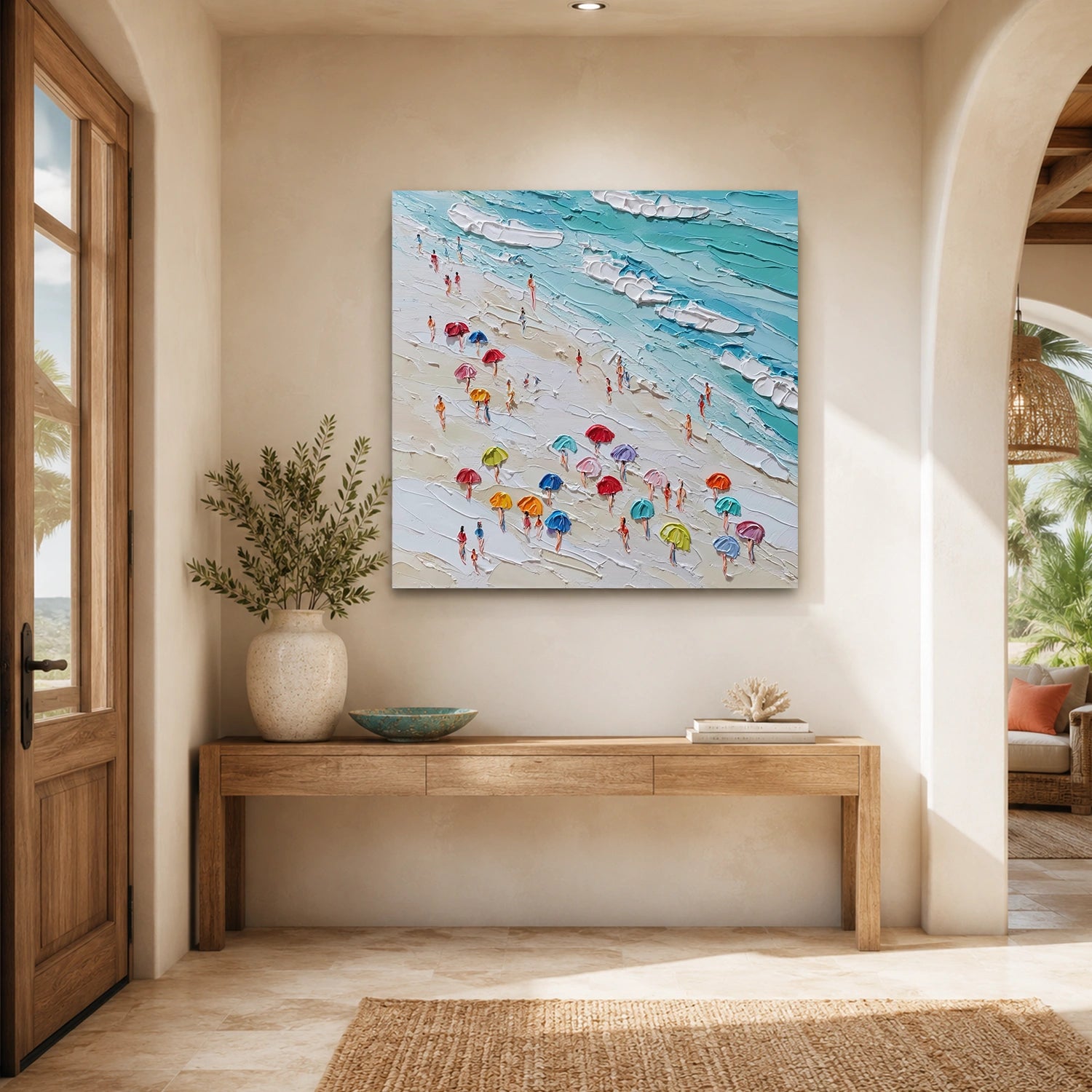 Ocean Abstract Textured Wall Art #OP078