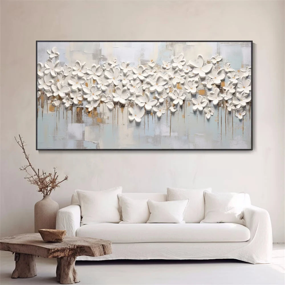 Flower Textured Painting Canvas #FP061