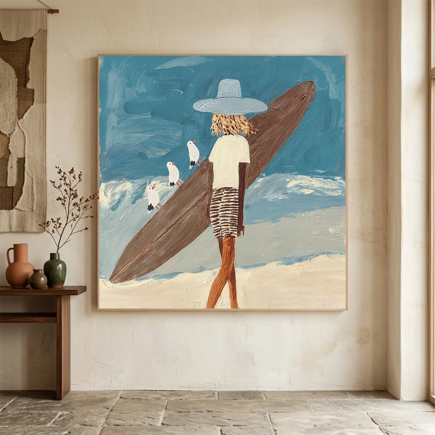 Abstract Portrait Canvas Art #AE139