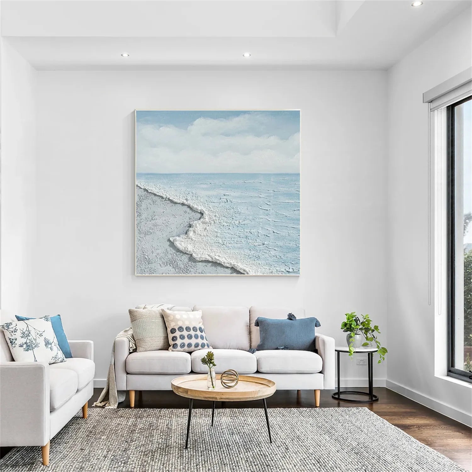 Ocean Textured Painting Canvas #OP015