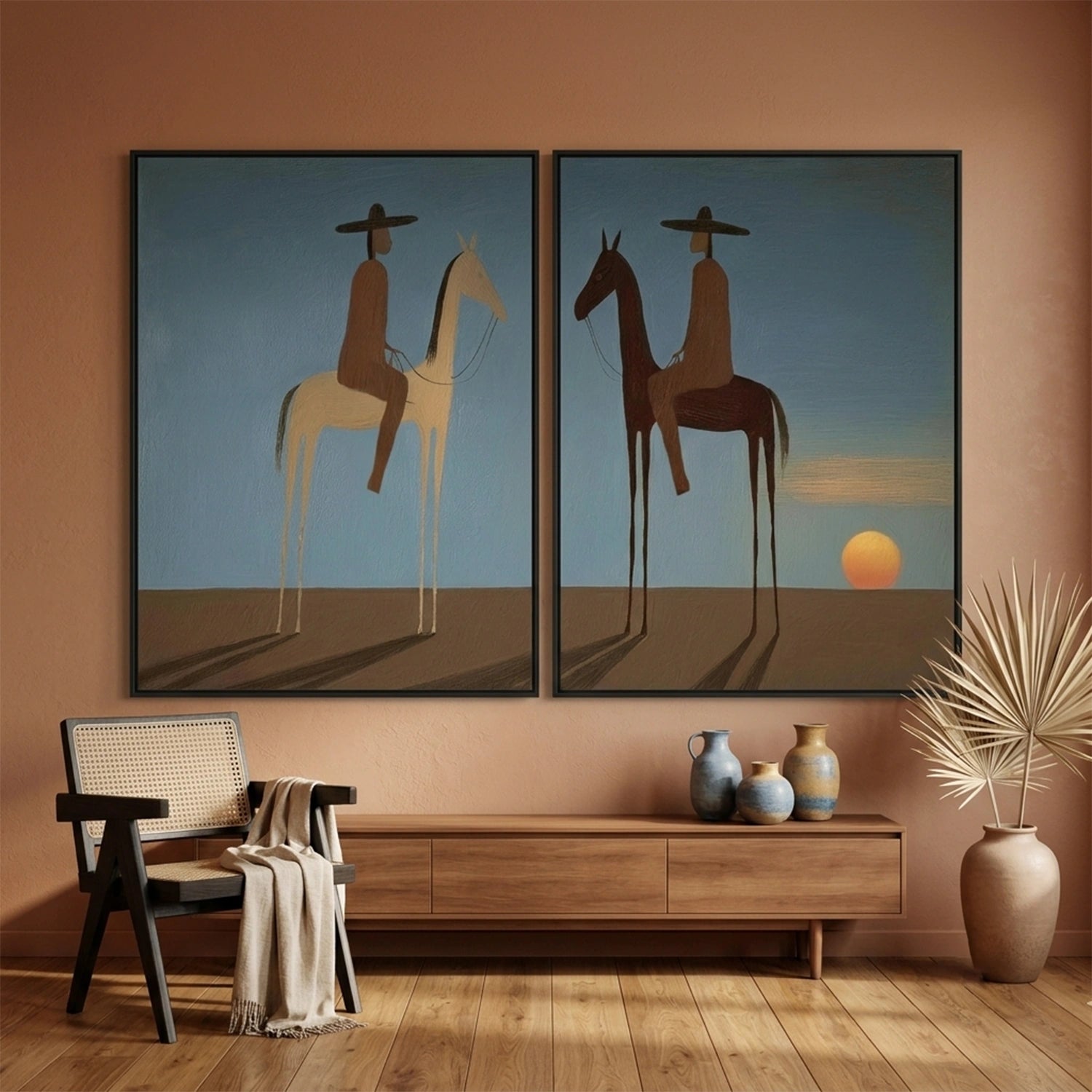 Vintage Americana Art Set of 2 #VT082