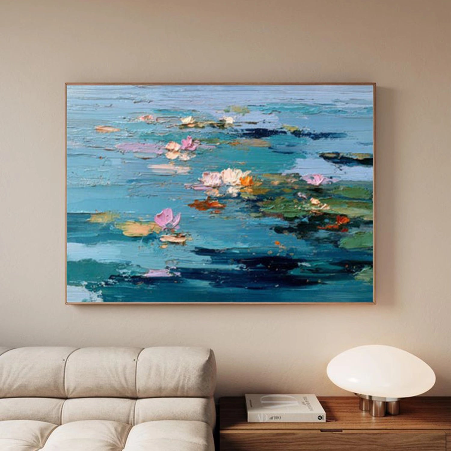 Flower And Tree Textured Painting Canvas #FT010
