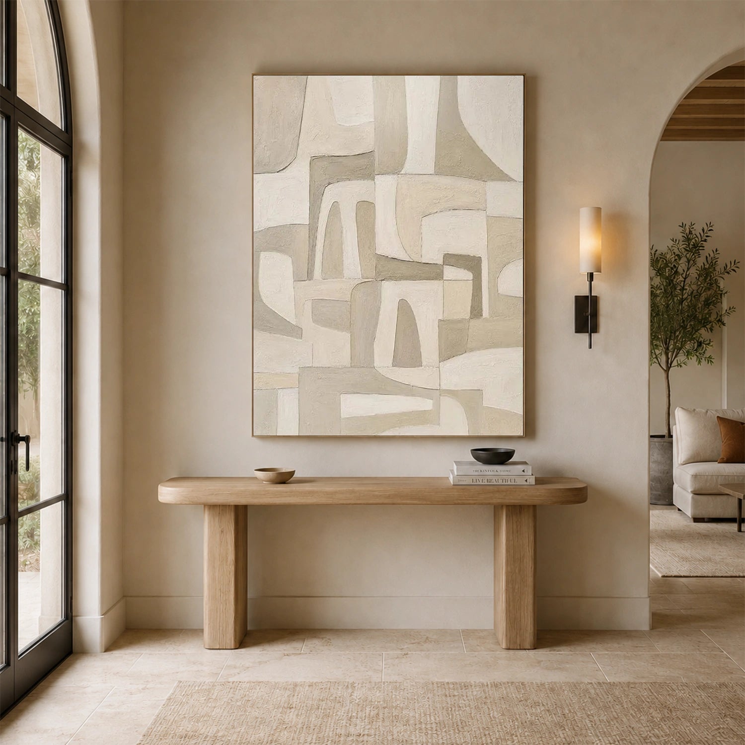 Abstract Canvas Wall Art #AP396