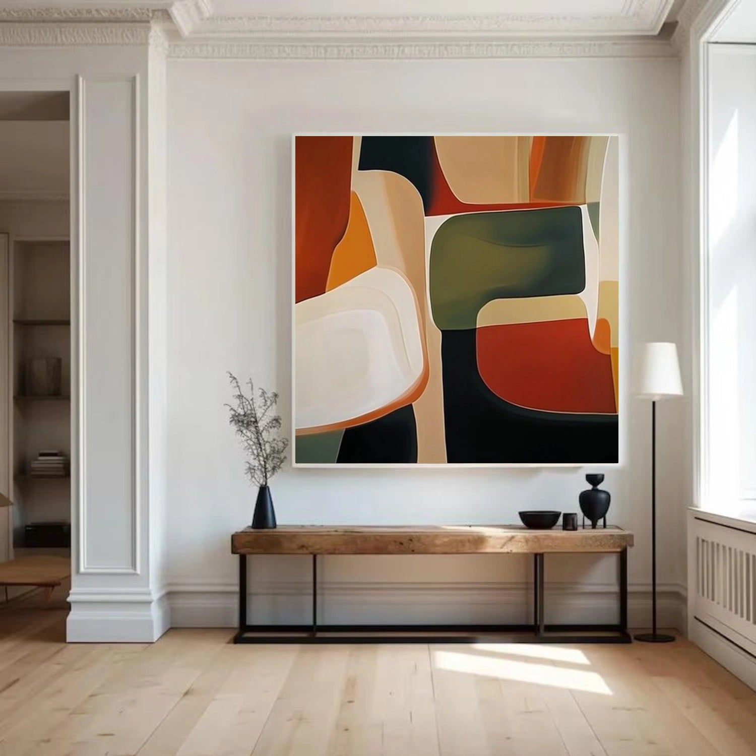 Abstract Canvas Wall Art #AP360