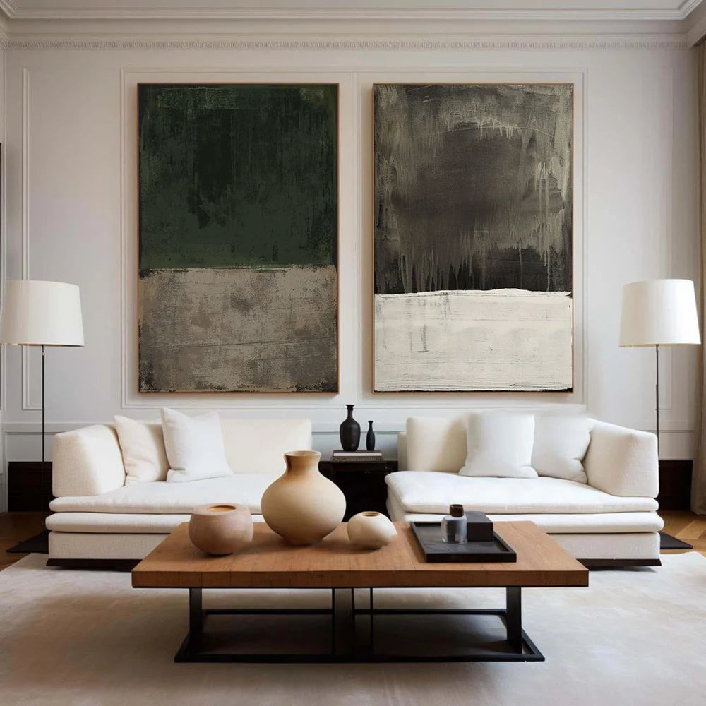 Abstract Painting Canvas Set of 2 #AP202