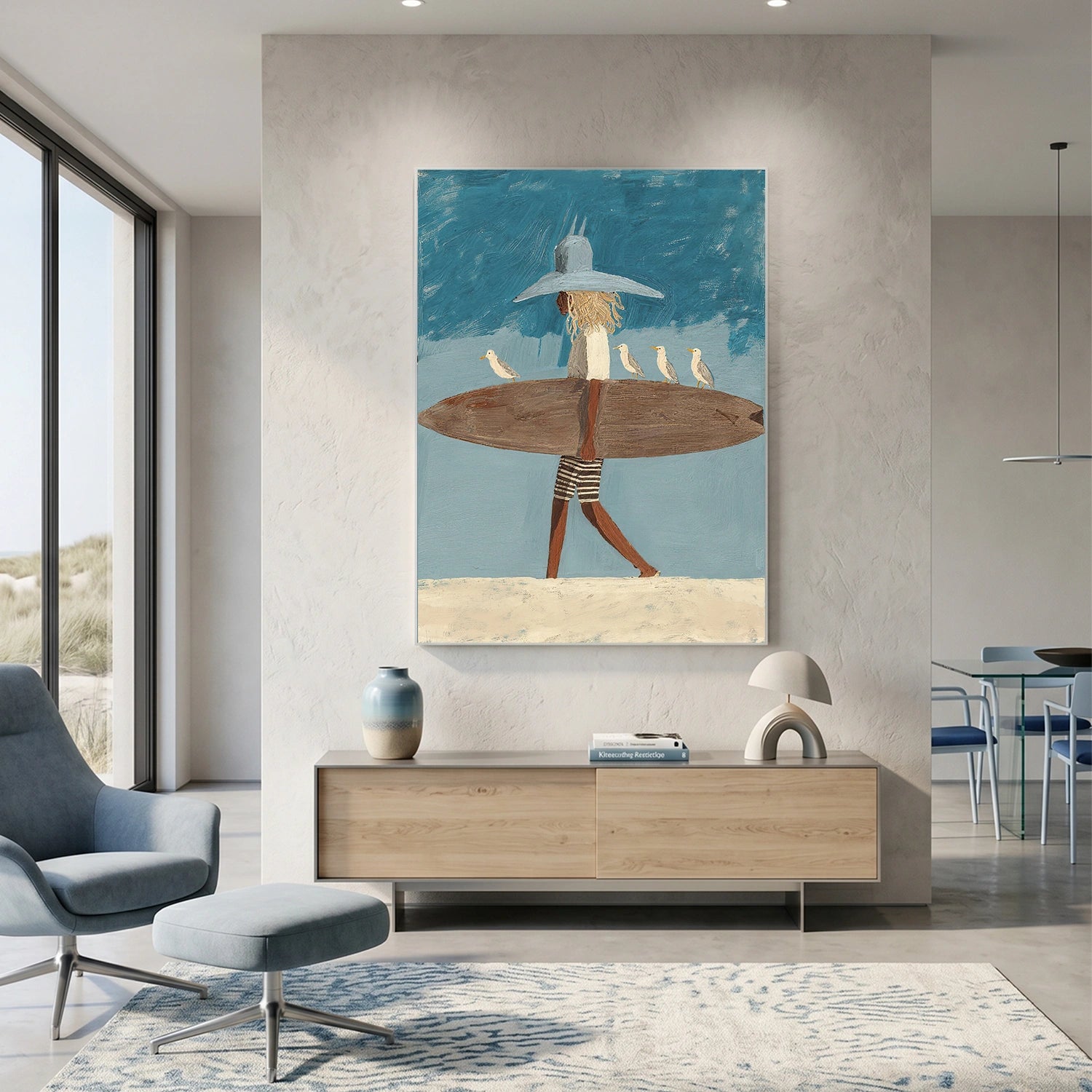 Abstract Portrait Canvas Art #AE142