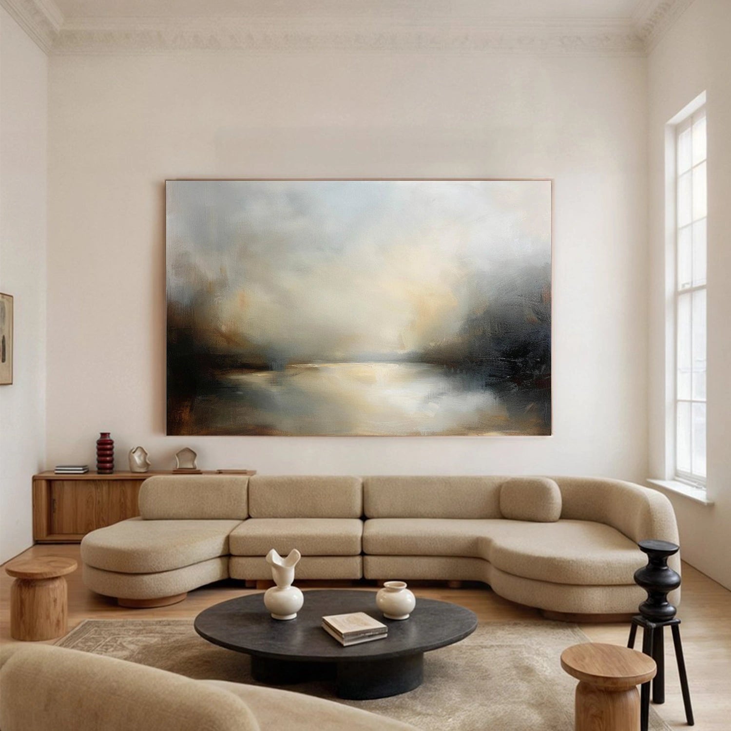 Abstract Canvas Wall Art #AP373