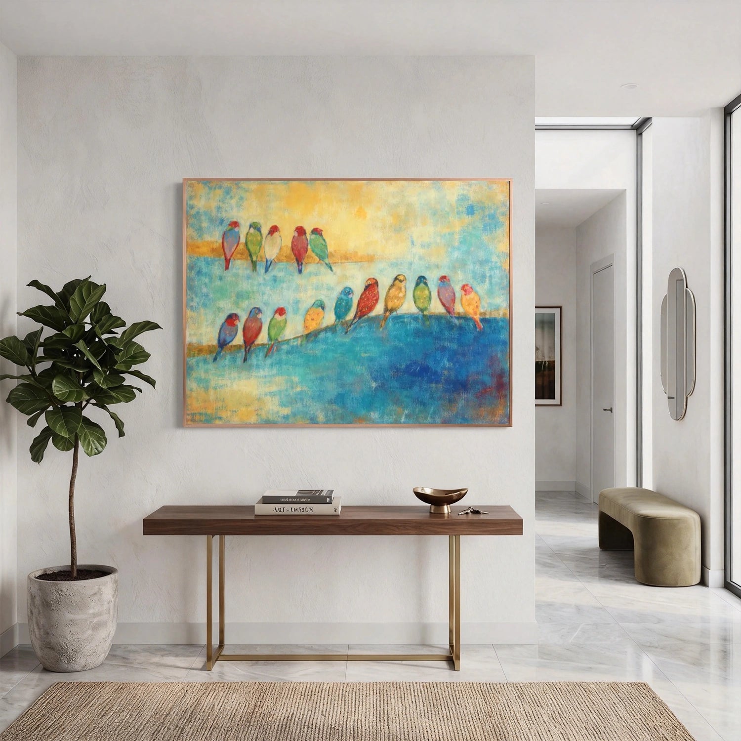 Abstract Animal Bird Wall Art #AC129