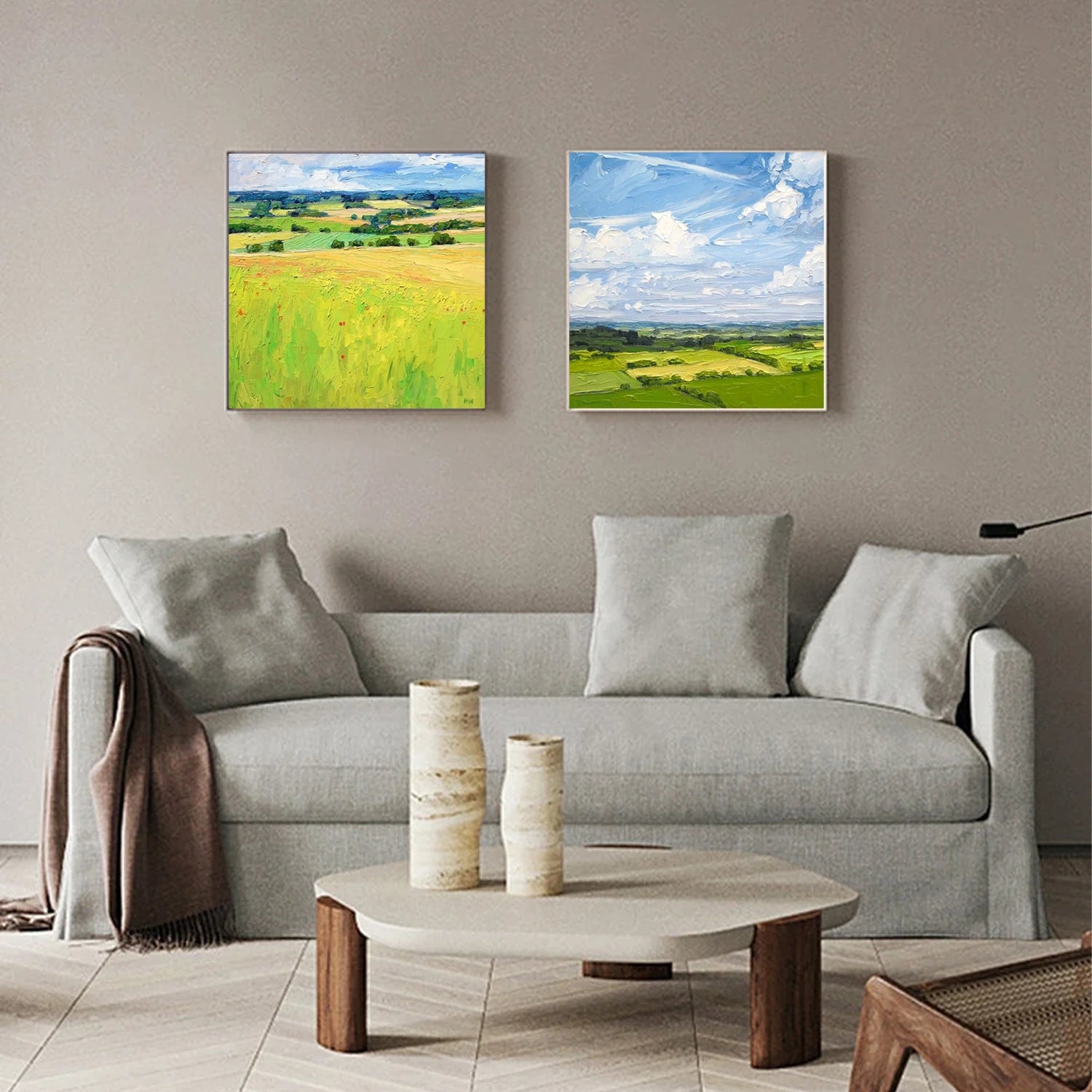 Tree Abstract Textured Wall Art Set of 2 #TP053