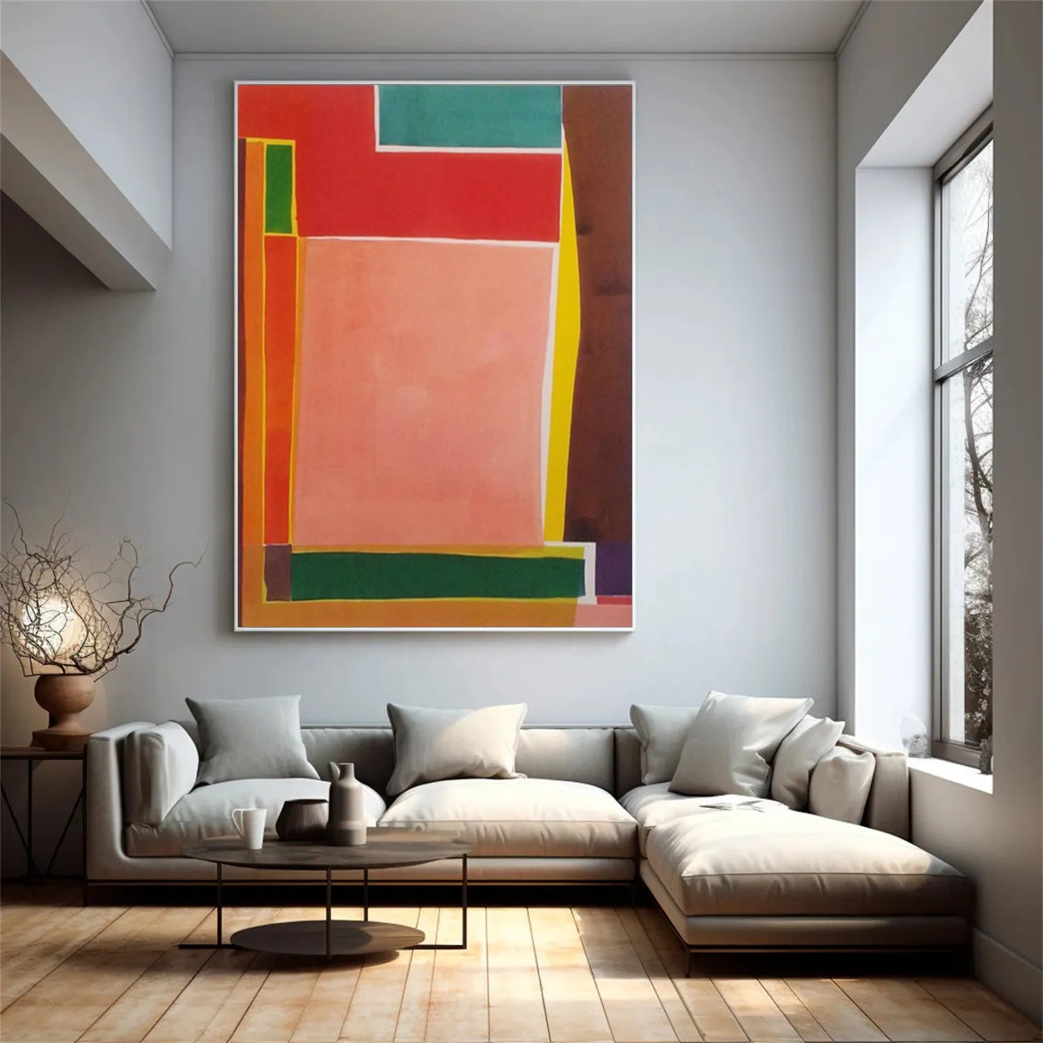 Colorful Abstract Painting Canvas #AP008