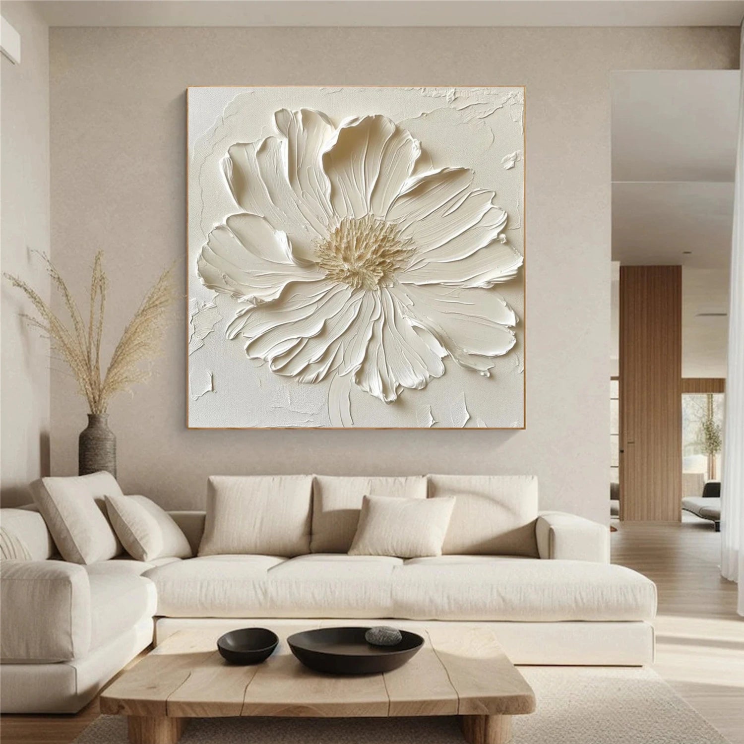 Flower Abstract Textured Wall Art #FP135