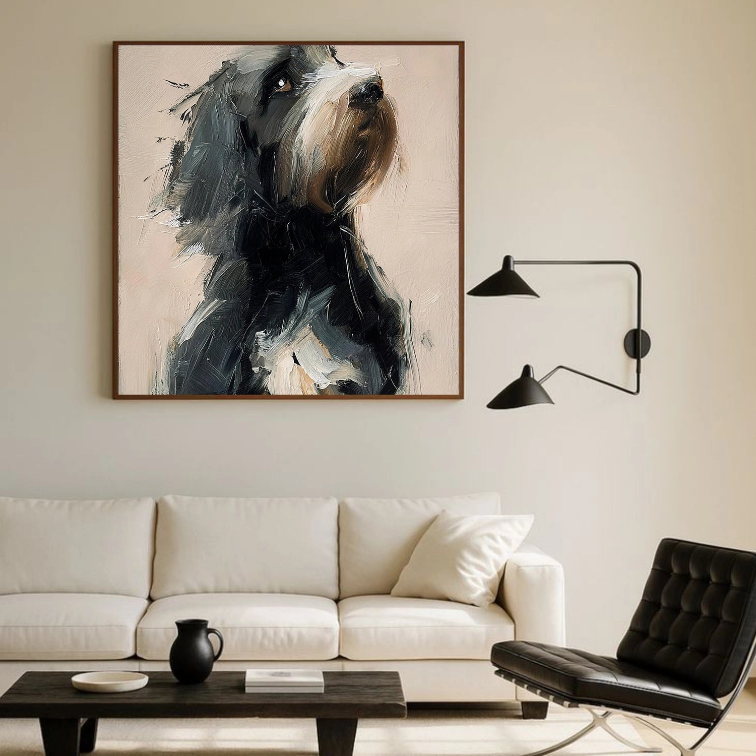 Abstract Animal Dog Wall Art #AC104