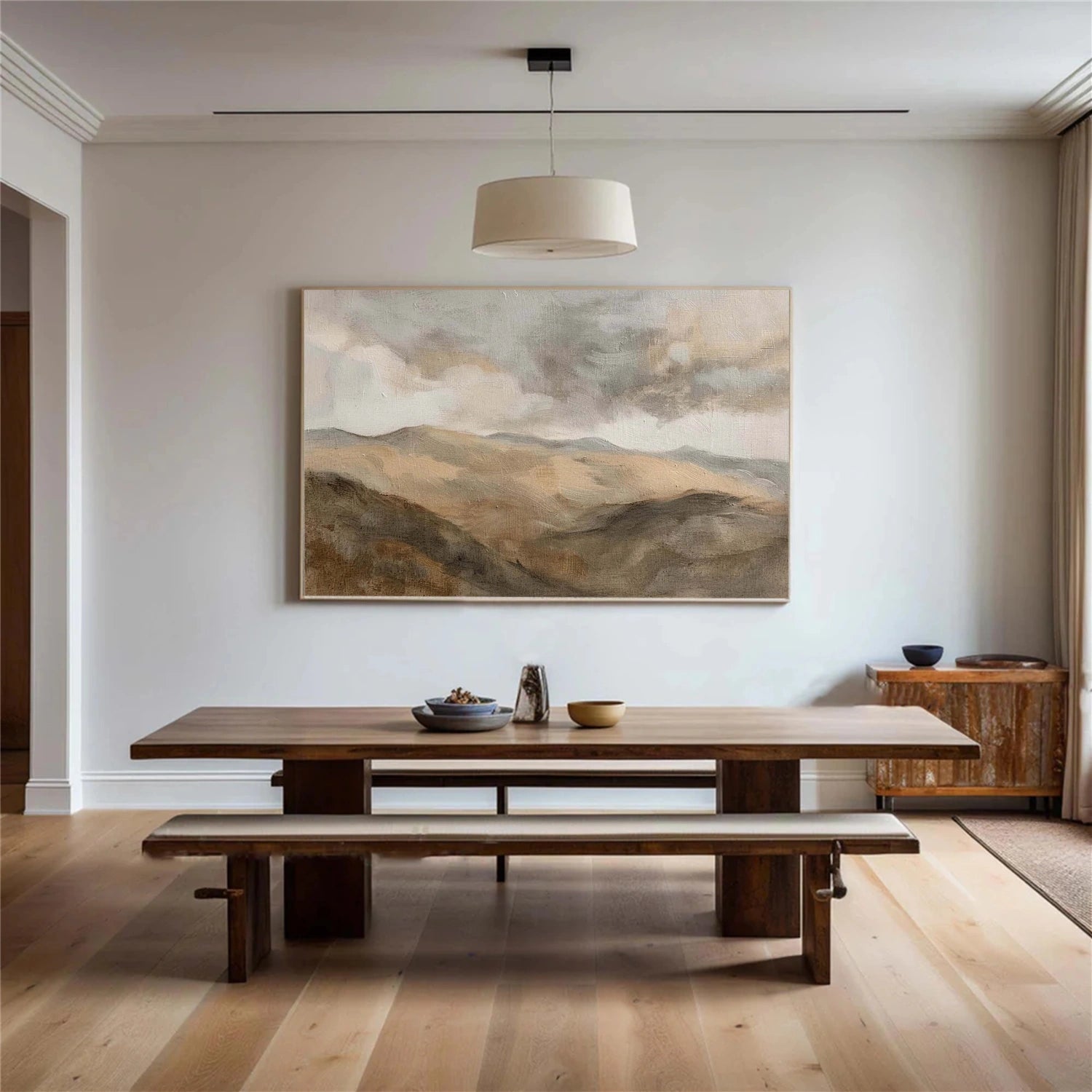 Abstract Mountain Canvas Art #MO057