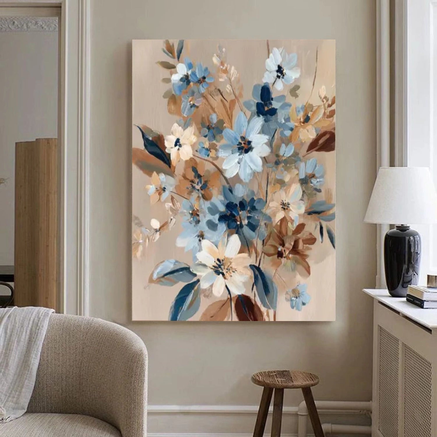 Colorful Flower Abstract Wall Art #FP141