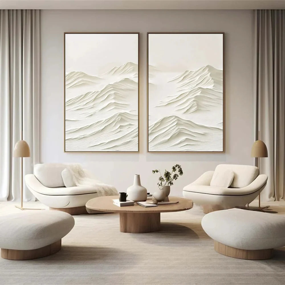 Mountain Textured Canvas Art Set of 2 #MO011