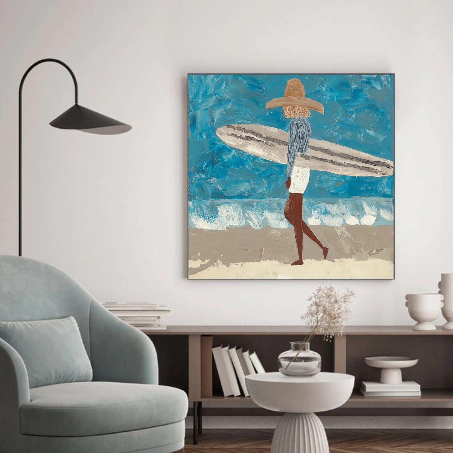 Abstract Portrait Canvas Art #AE095