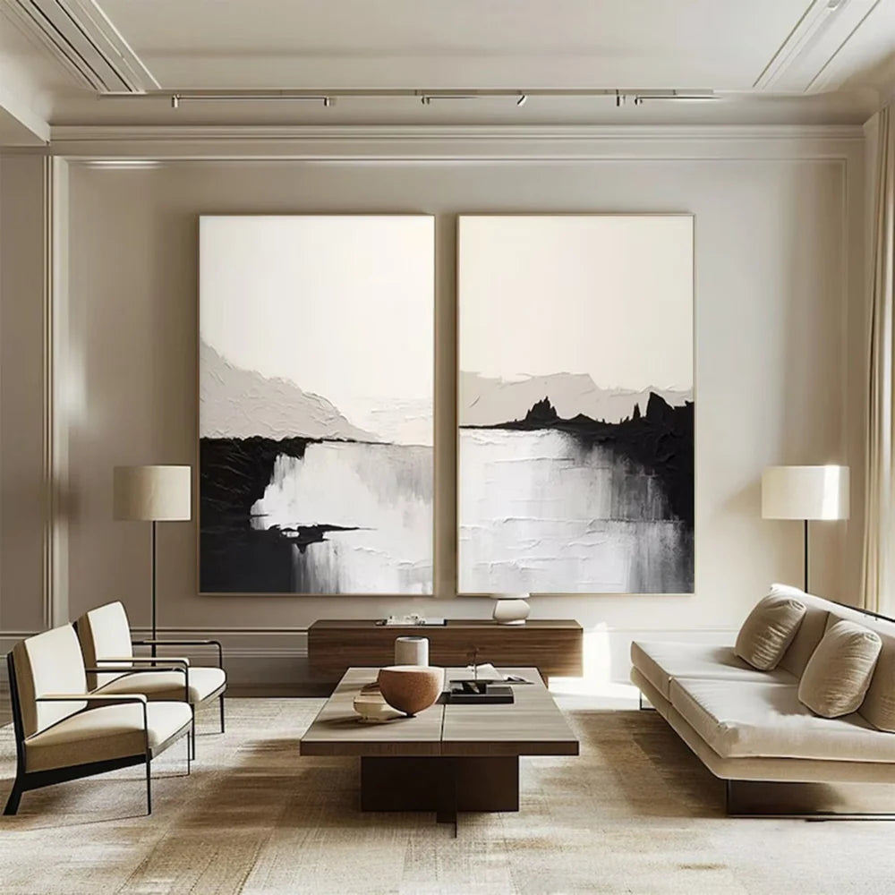 Abstract Painting Canvas Set of 2 #AP179