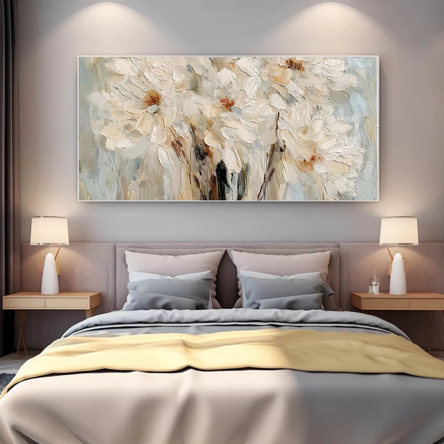 Flower Abstract Textured Wall Art #FP175