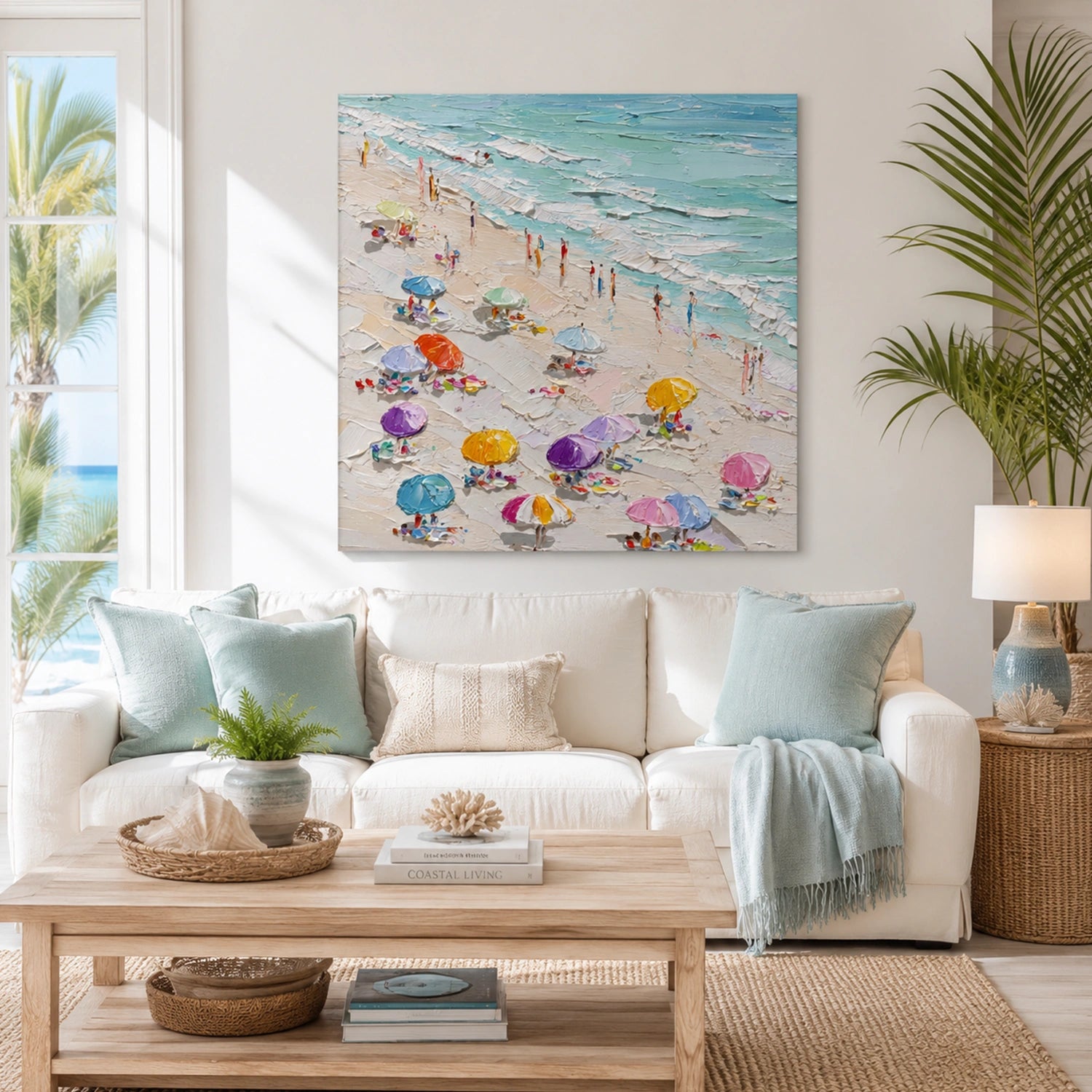 Ocean Abstract Textured Wall Art #OP075