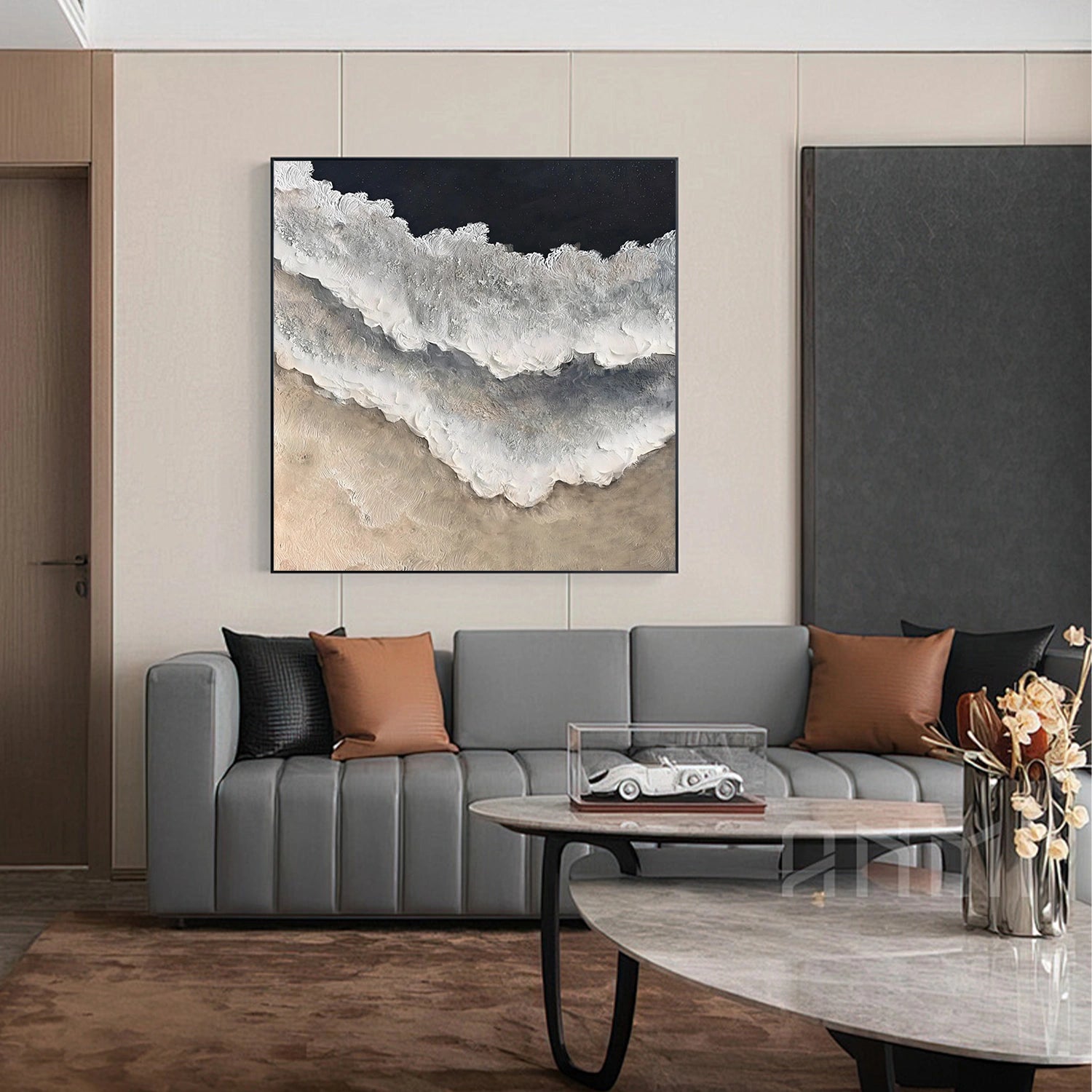 Ocean Abstract Textured Wall Art #OP063