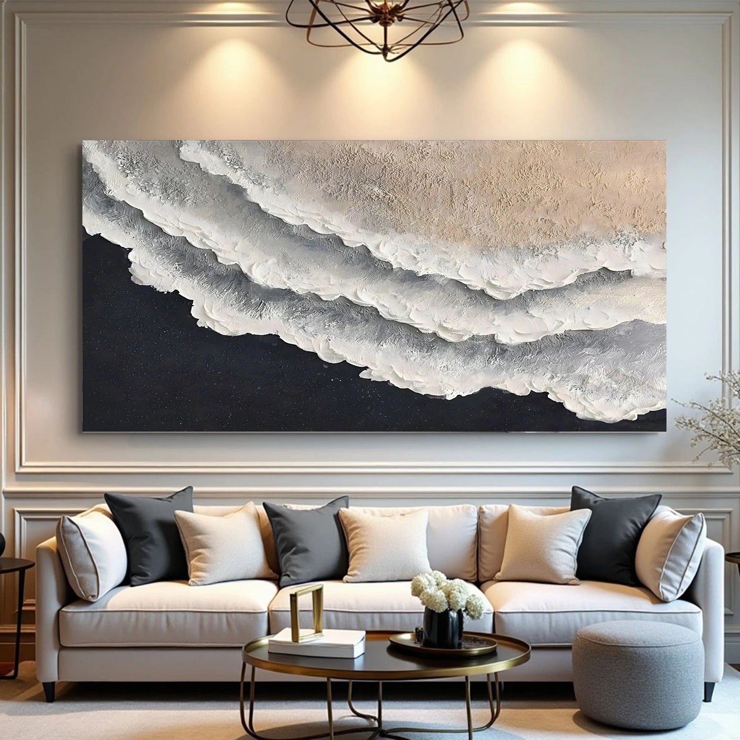 Ocean Abstract Textured Wall Art #OP062