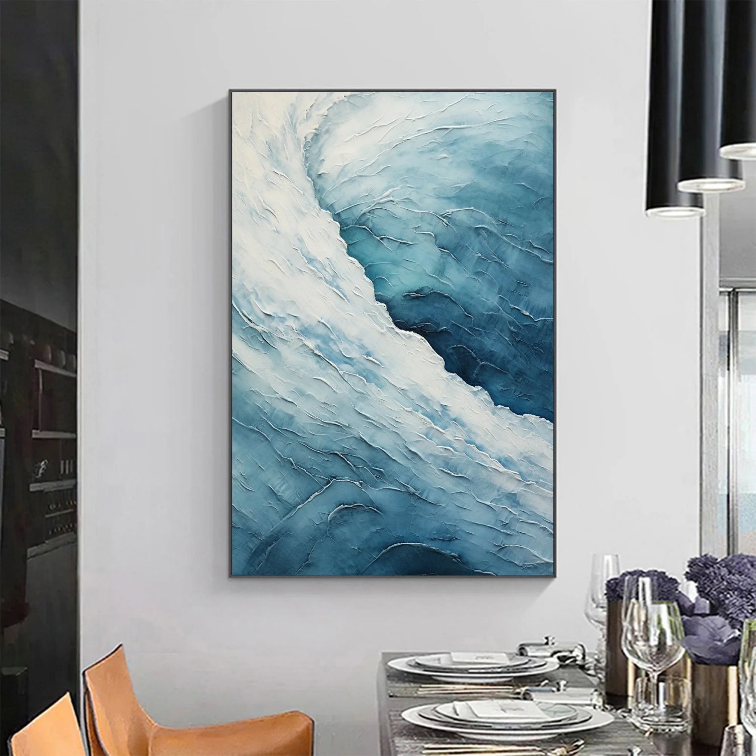Ocean Textured Painting Canvas #OP018