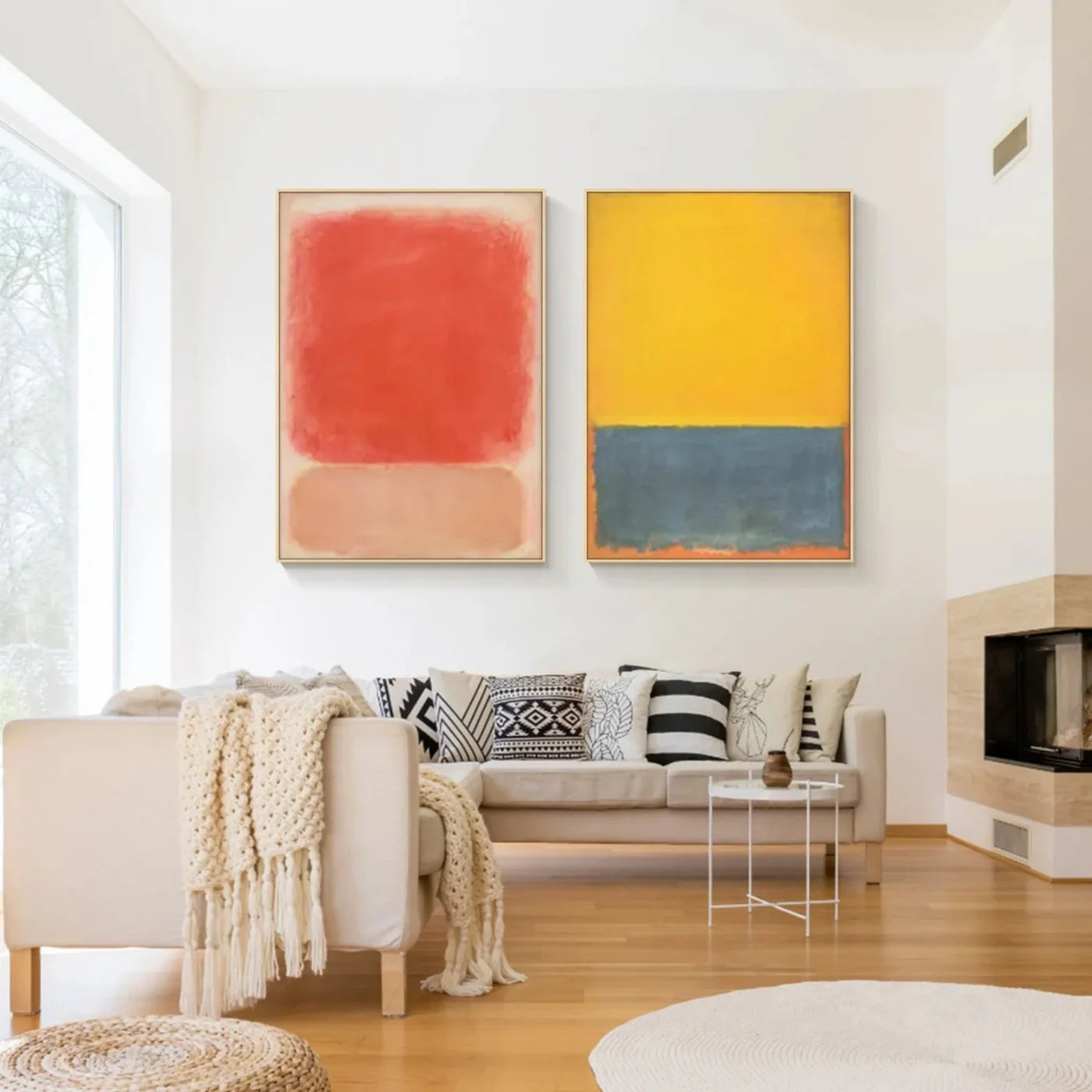 Abstract Painting Canvas Set of 2 #AP116