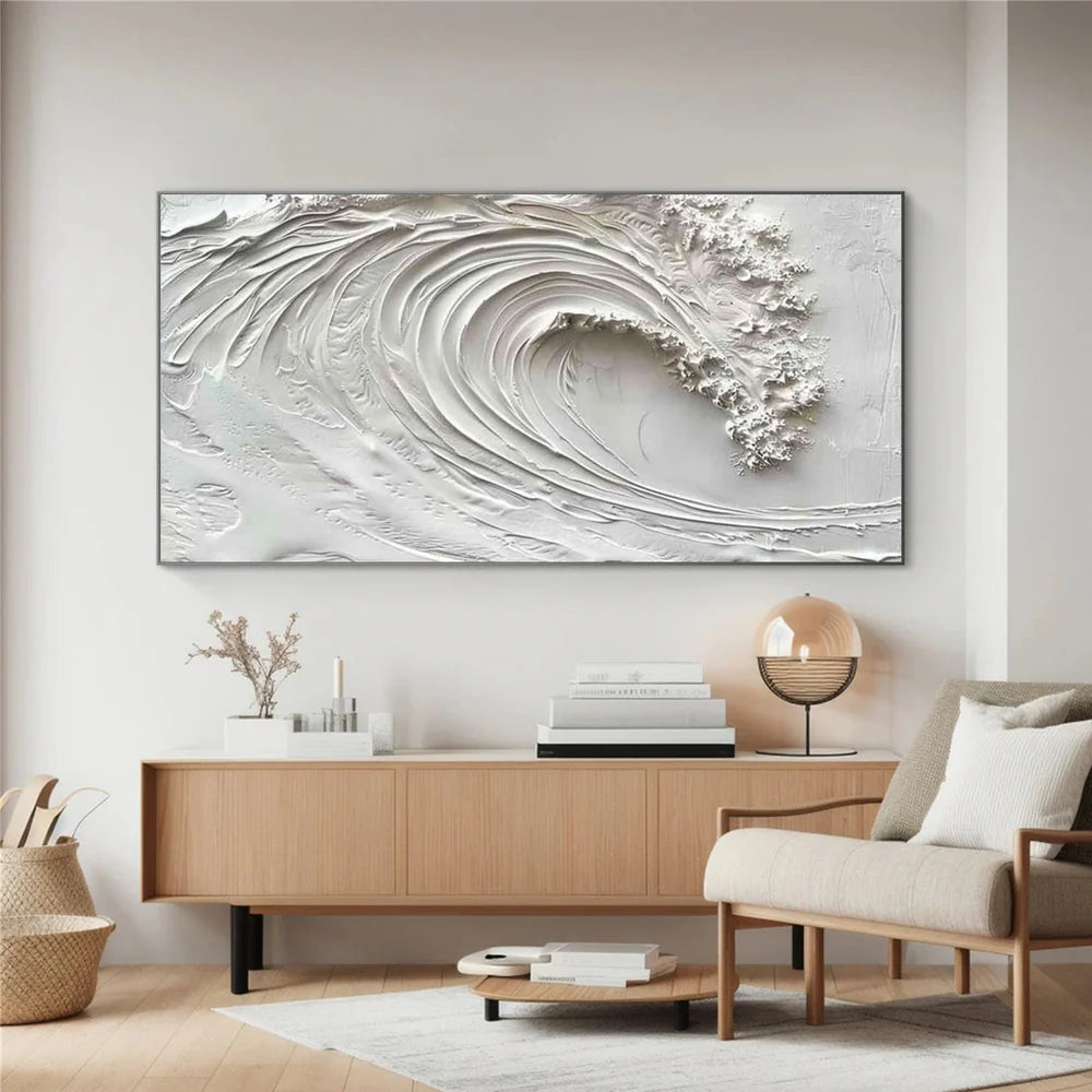 Ocean And Sky Textured Painting Canvas #OS040
