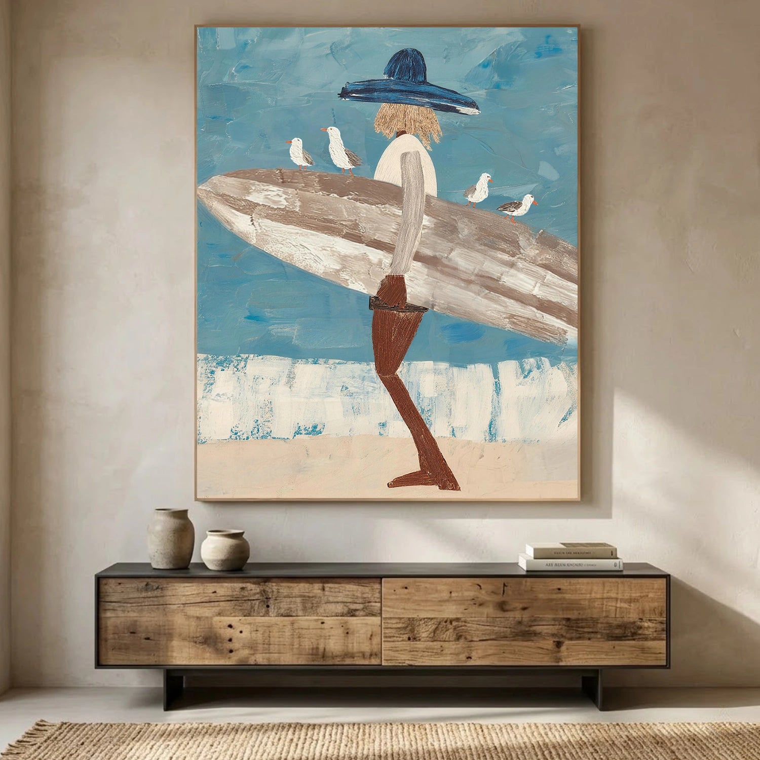 Abstract Portrait Canvas Art #AE140
