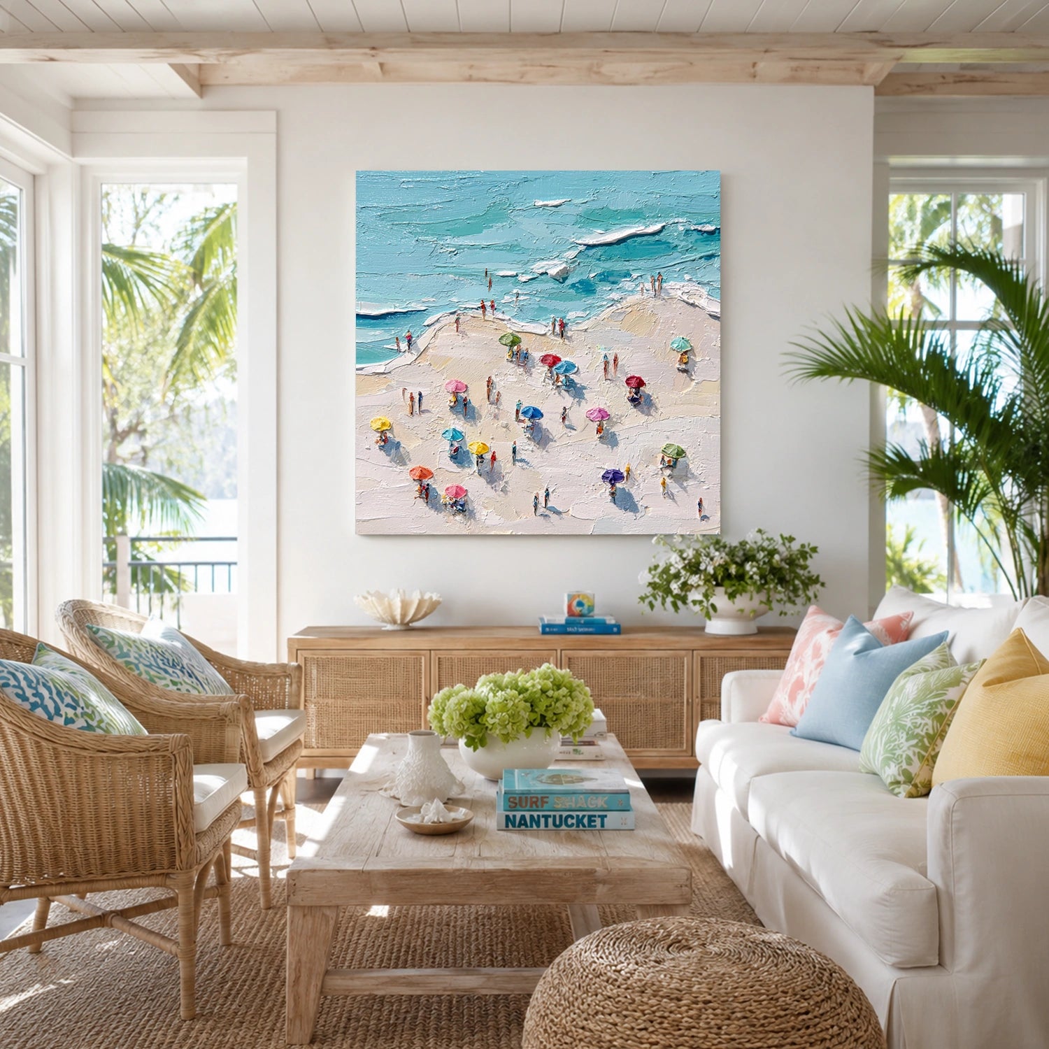 Ocean Abstract Textured Wall Art #OP077