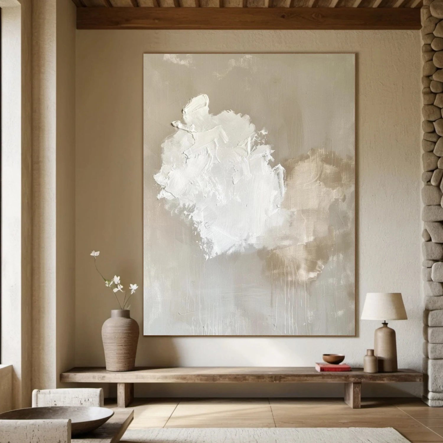 Ocean And Sky Abstract Wall Art #OS088