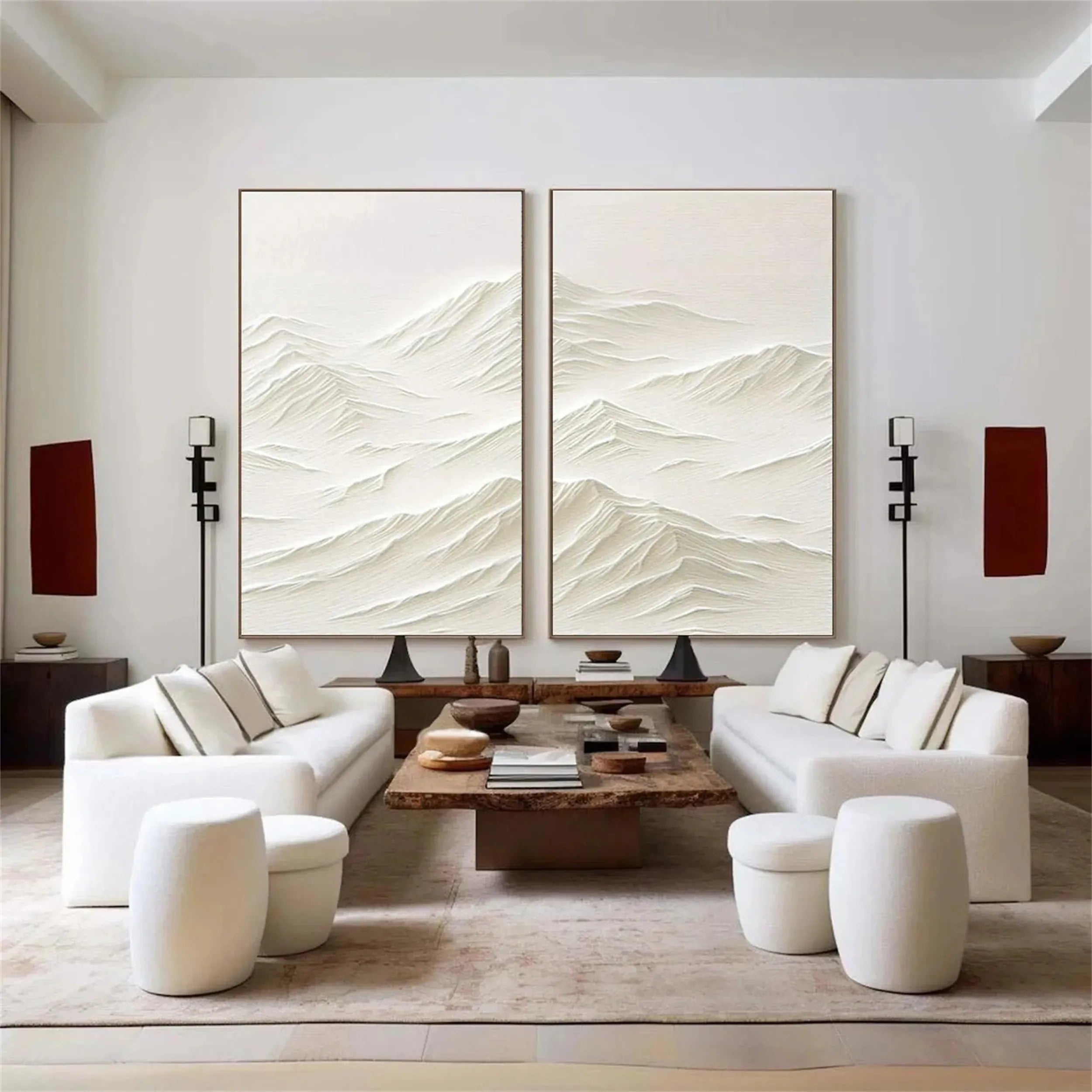 Mountain Textured Canvas Art Set of 2 #MO008