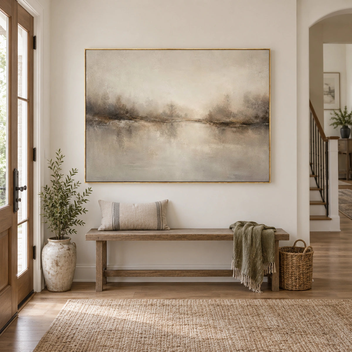 Ocean And Sky Abstract Wall Art #OS230